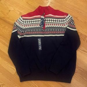 IZOD men’s long sleeve sweater. 1/4 zip